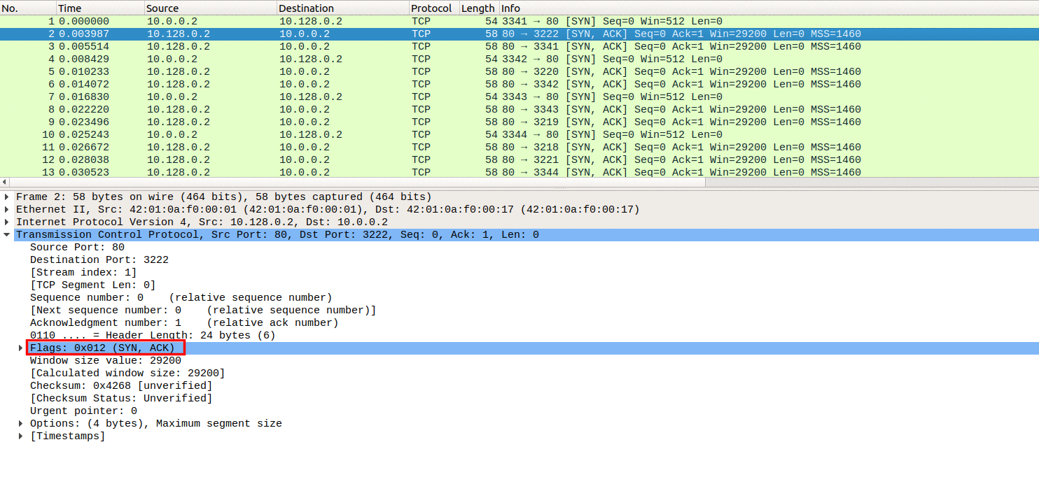 wireshark capture packets between two hosts